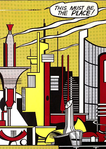 Roy Lichtenstein Pop Art Cityscape