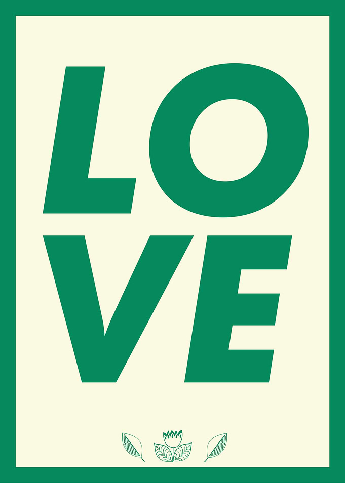 Green Love Poster