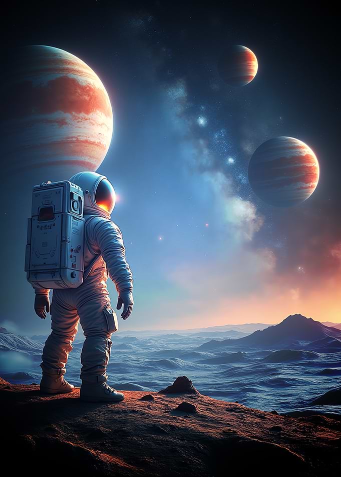 Astronaut on Alien Planet