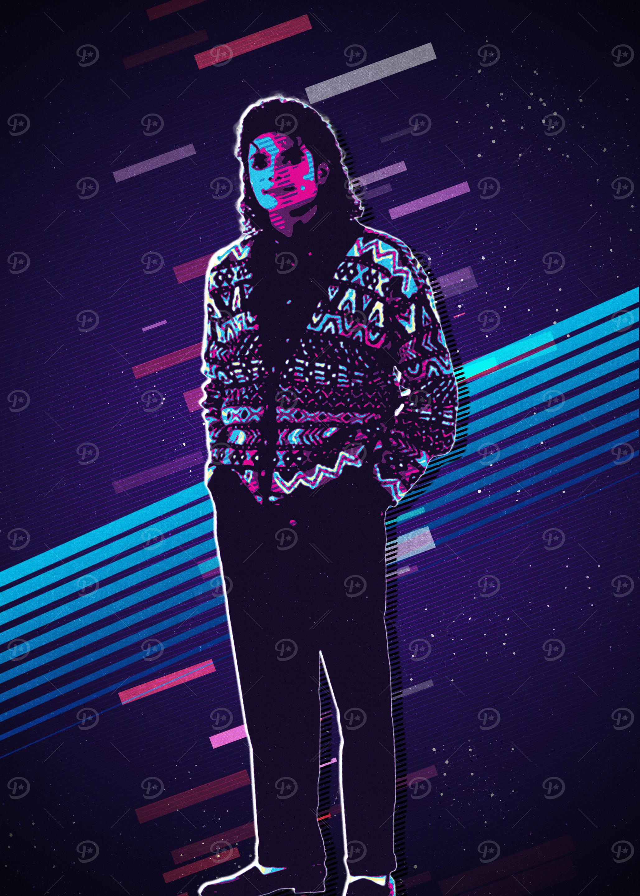 Michael Jackson Retro Art