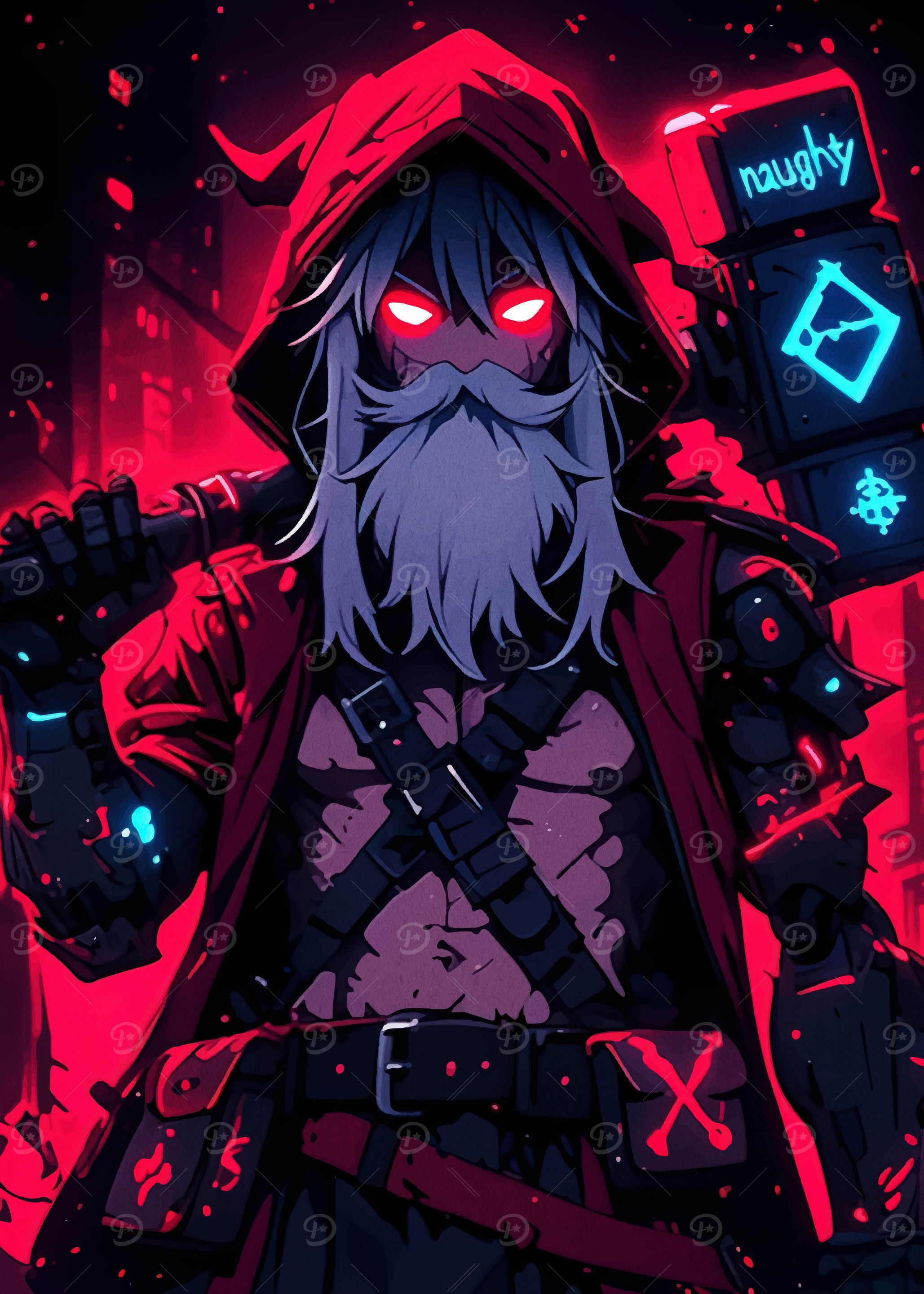 Cyberpunk Santa Claus