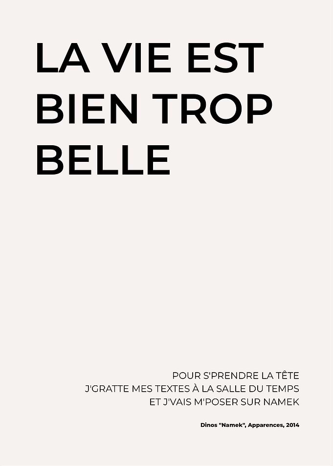 Life is Too Beautiful Quote