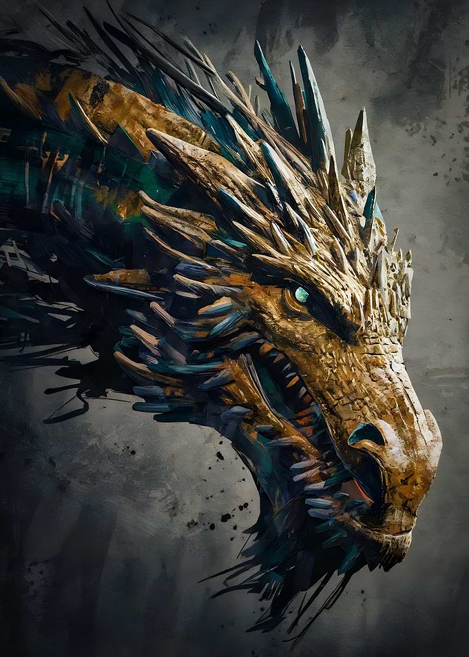 Golden Dragon Portrait