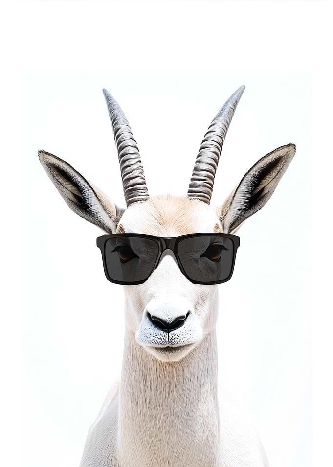 Cool Oryx in Sunglasses