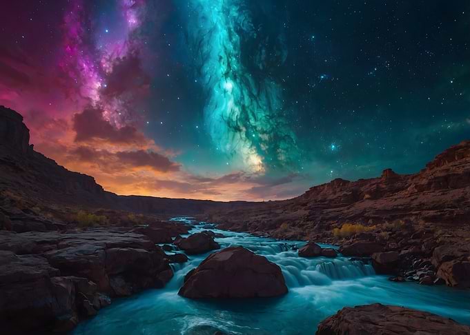 Starry Night River