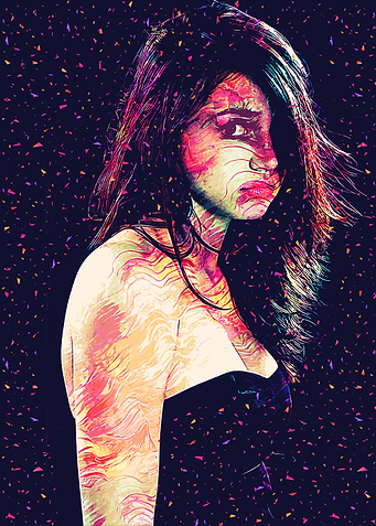 ana de armas abstract