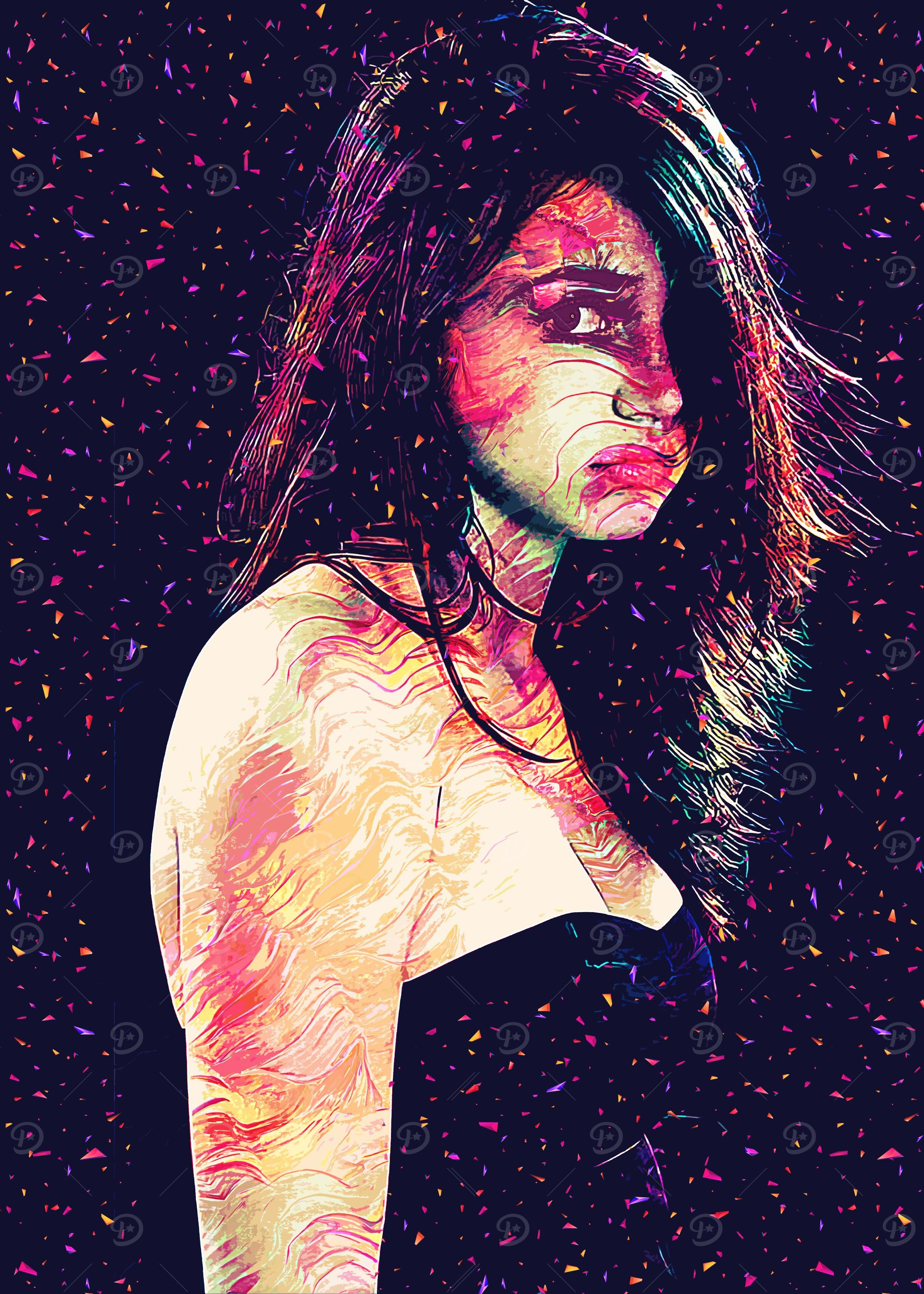 ana de armas abstract