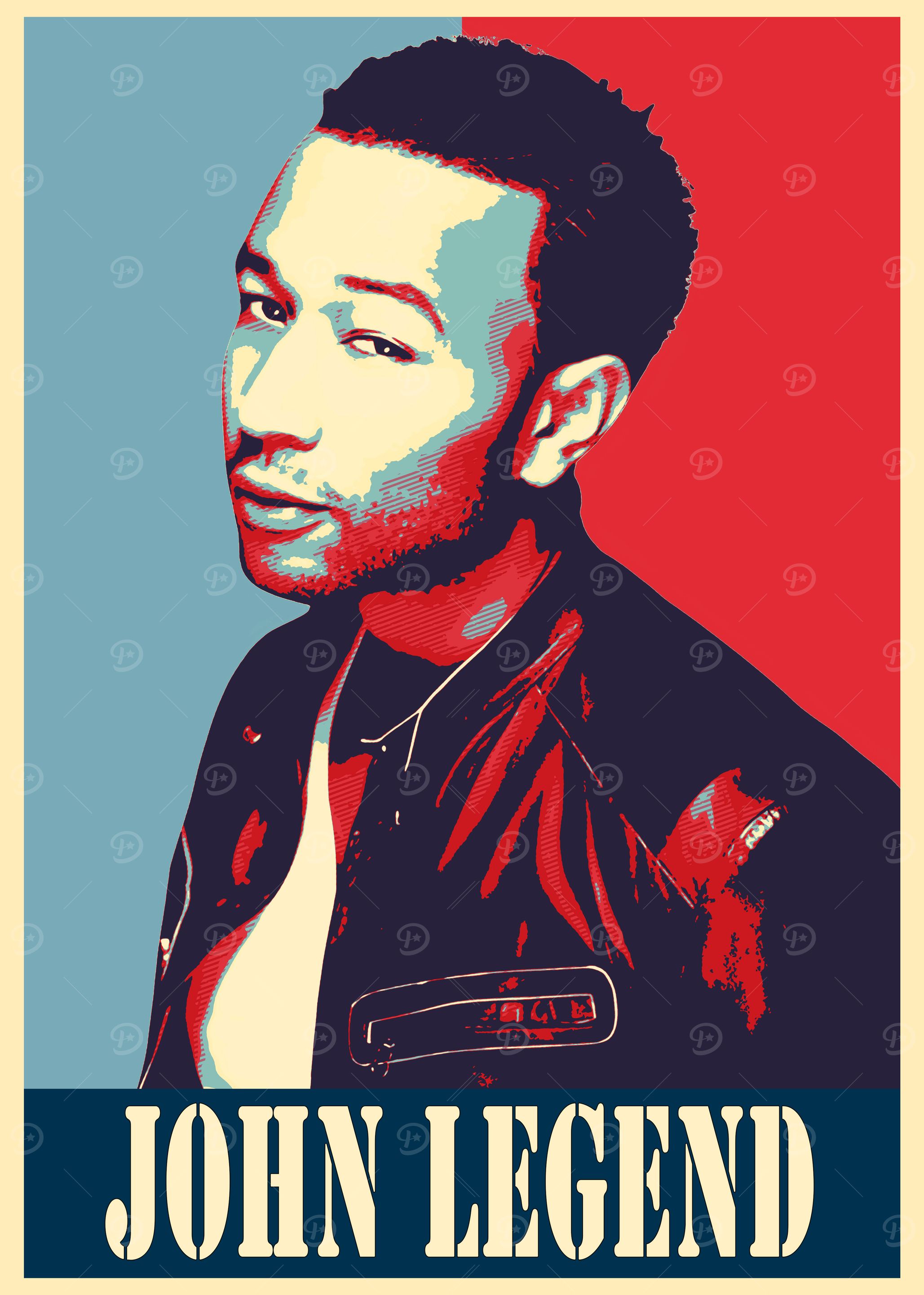 John Legend Pop Art Poster