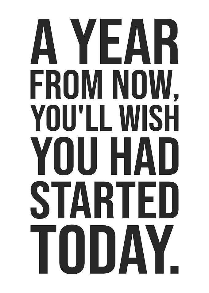 Start Today, New Year's Resolution - Motivational