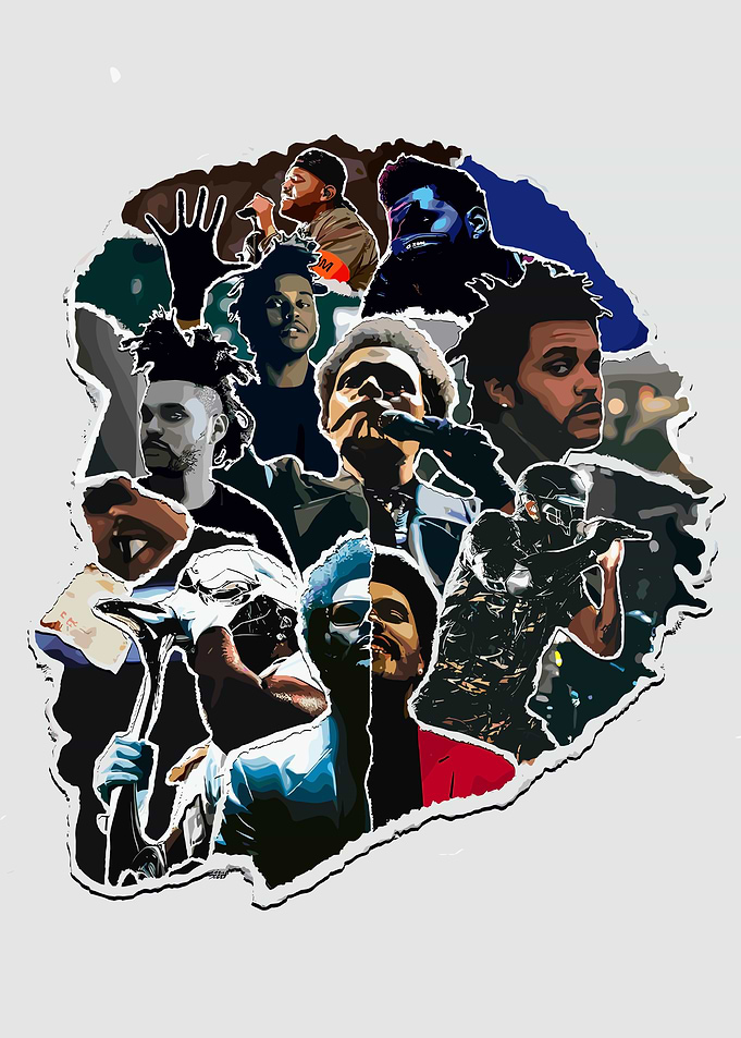 The Weeknd Collage Art