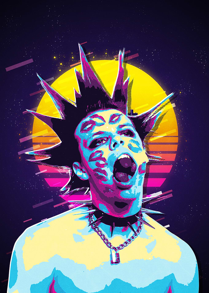 Retro Punk Portrait