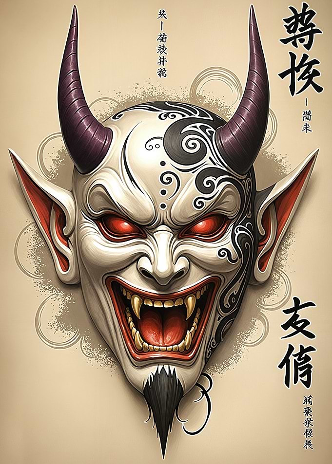 Japanese Demon Mask