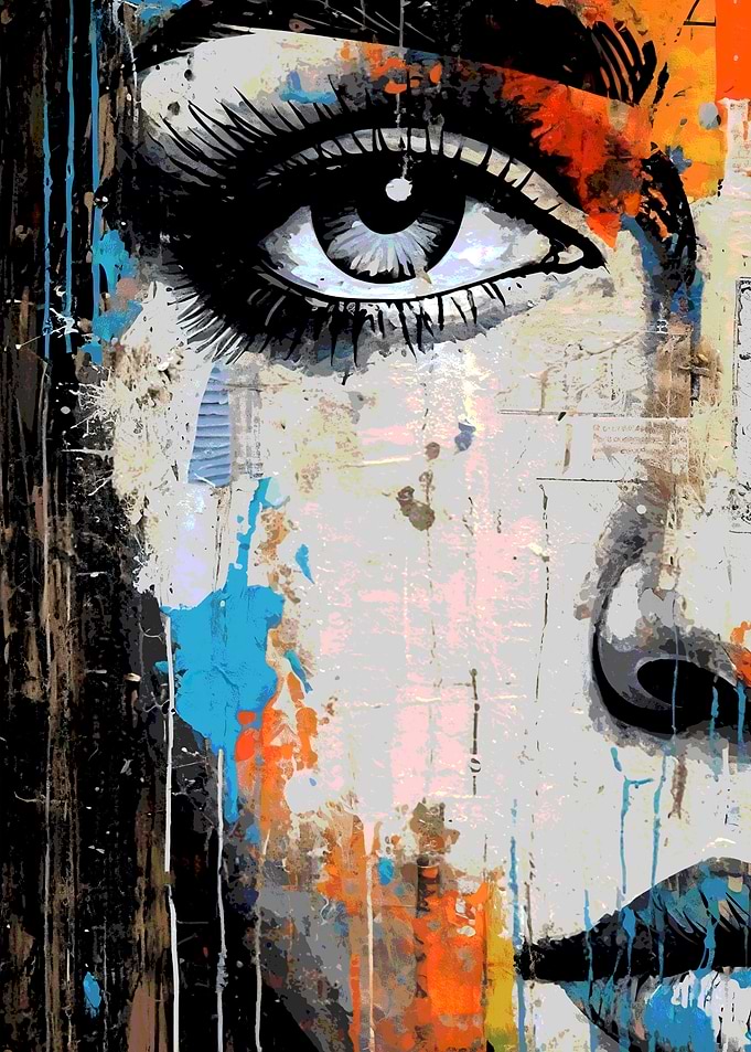 Watercolor Vivid Gaze Illusions