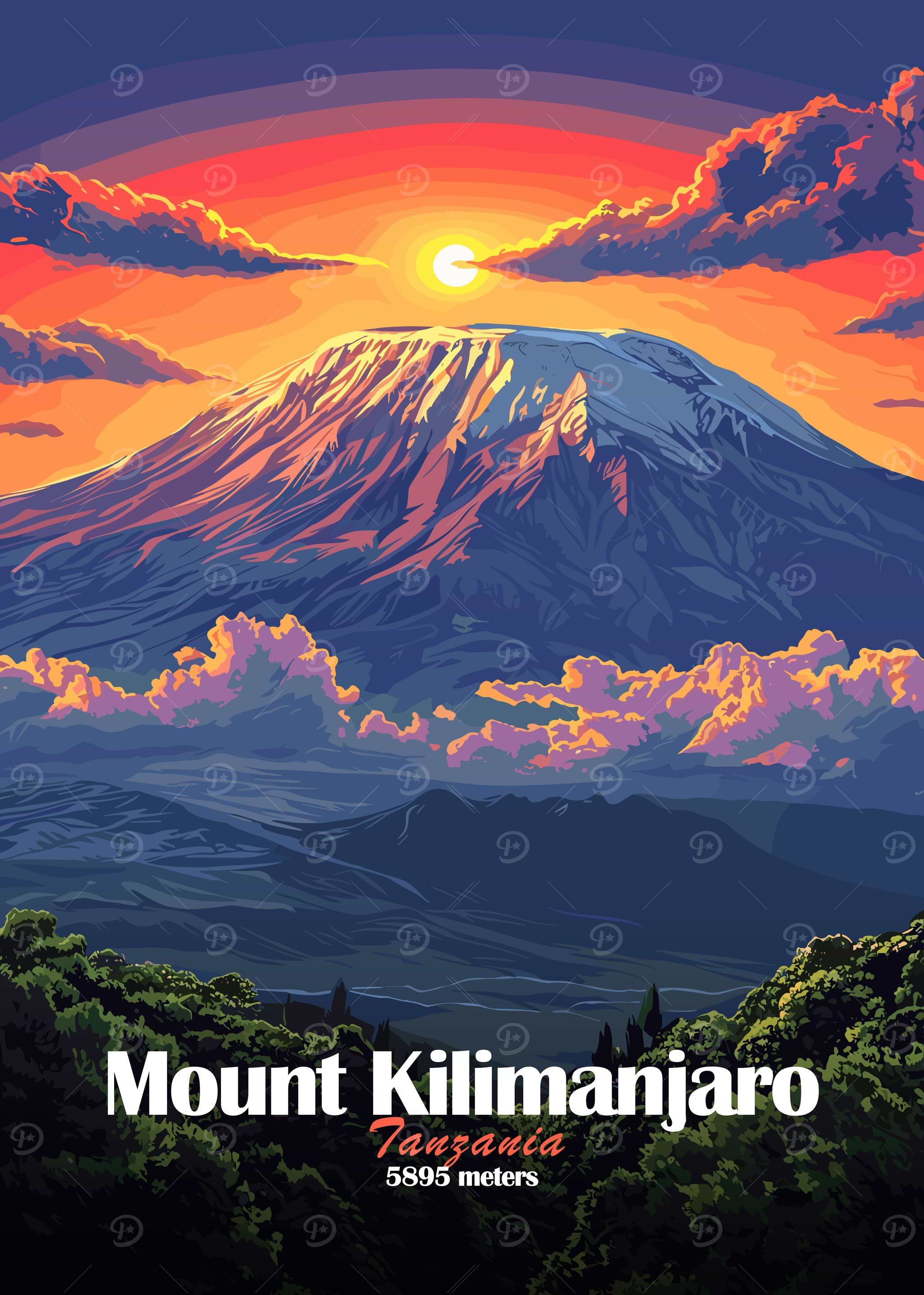Kilimanjaro Posters Online - Shop Unique Metal Prints, Pictures