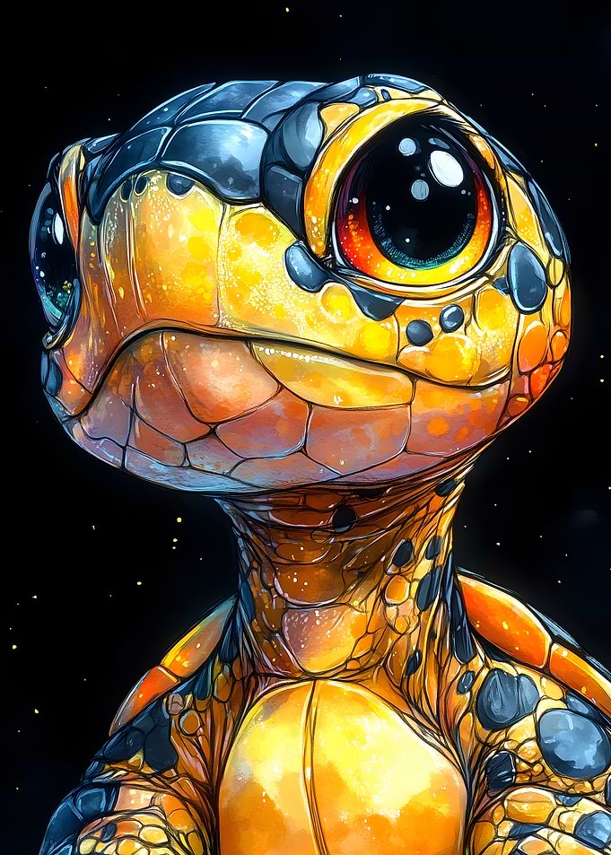 Cute Turtle Illustration Animal