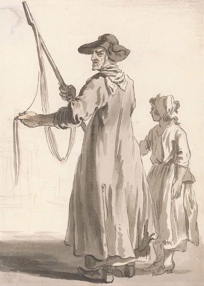 Man and Child with Fishing Net