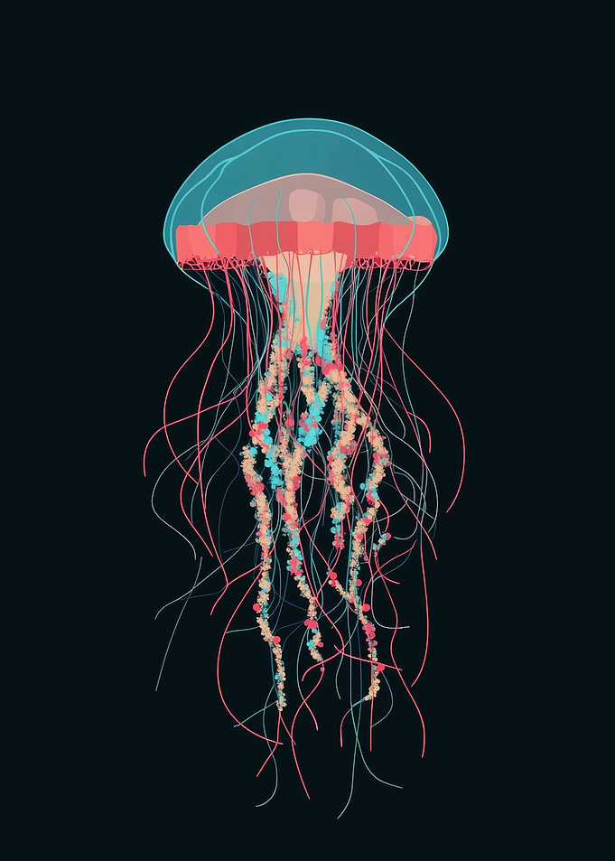 Neon Jellyfish