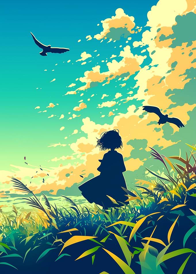 Silhouette in Field
