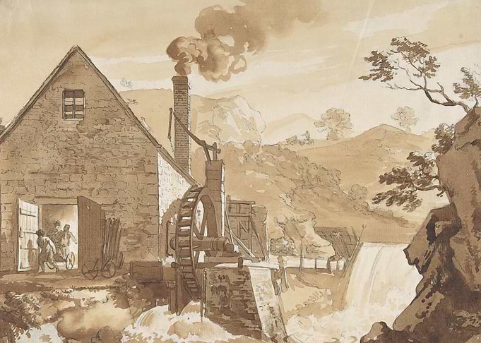 Watermill in a Valley