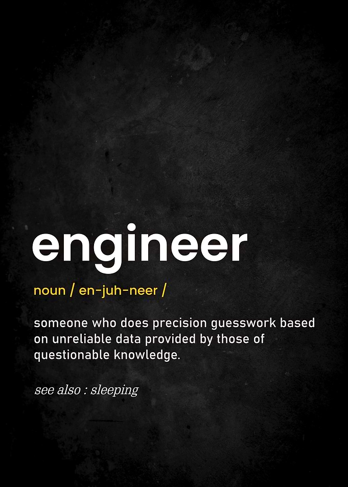 Engineer Definition Print