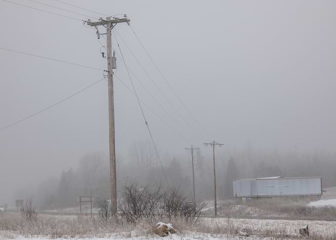 Foggy Rural Landscape