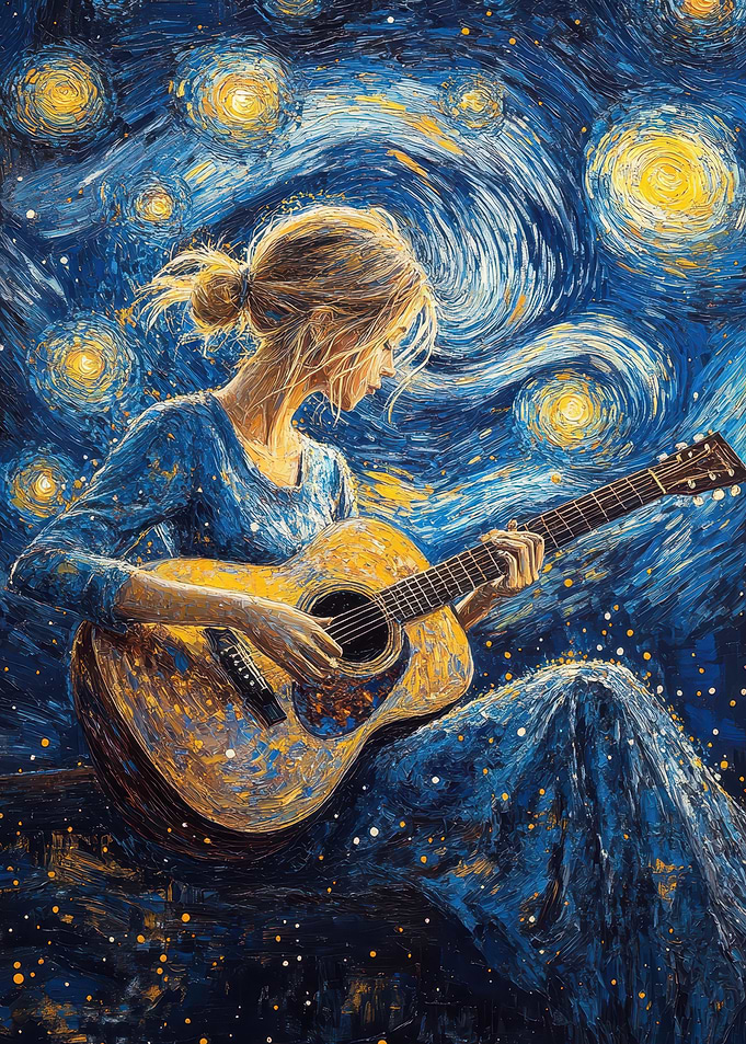 Starry Night Guitarist