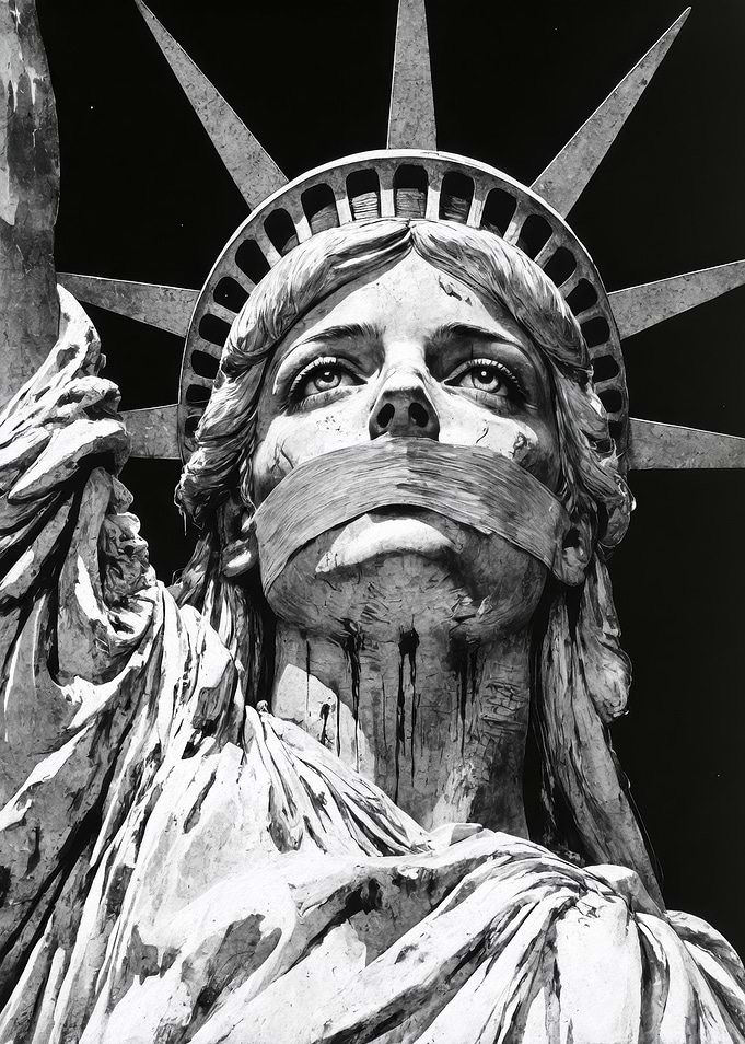 Silenced Statue of Liberty