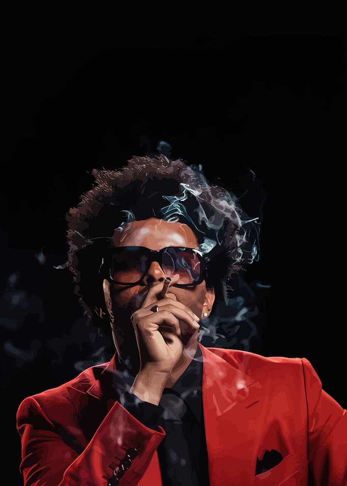 The Weeknd Smoking