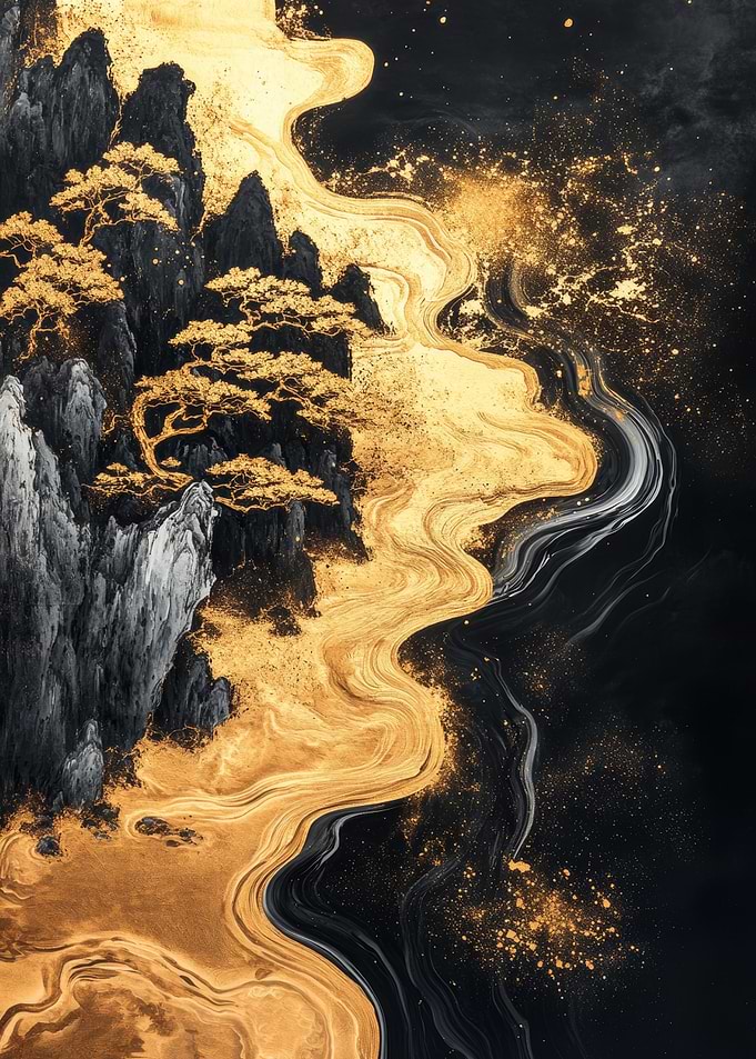Gold Mountain Landscape