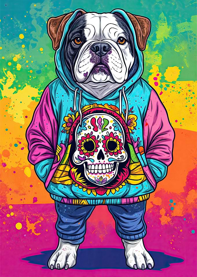 Bulldog Style Poster