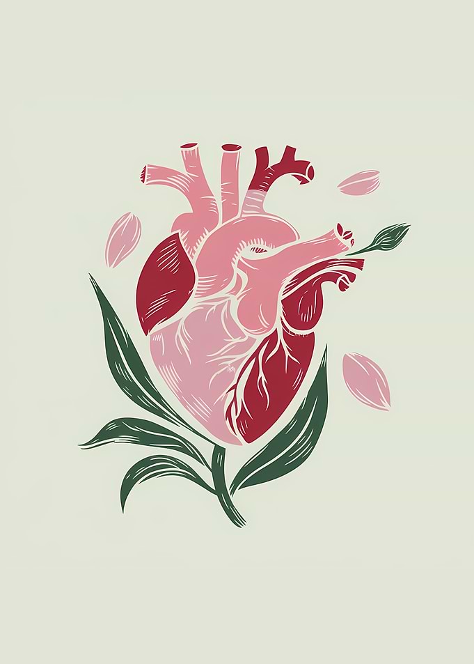 Anatomical Heart Flower