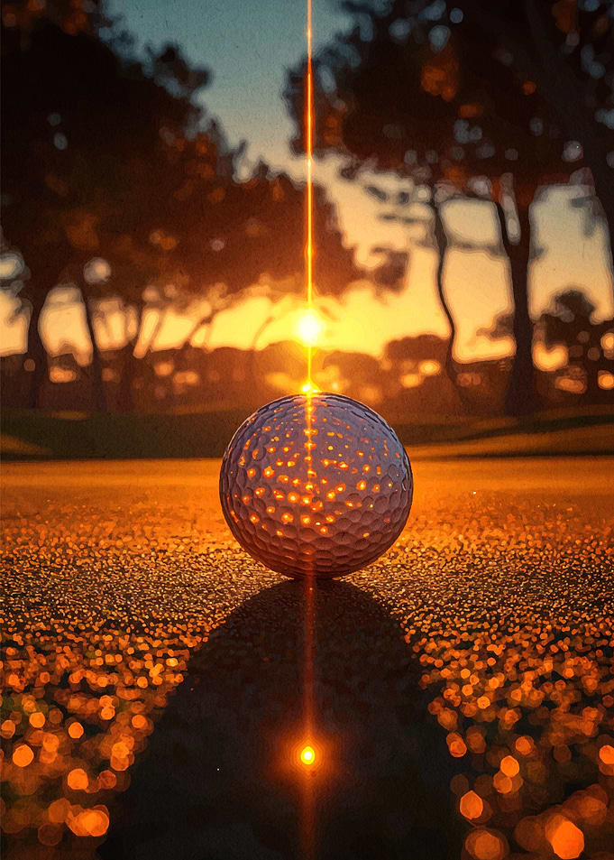 Golf Ball Sunset