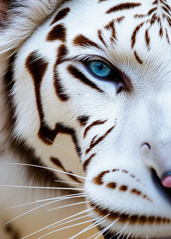 White Tiger Close-Up