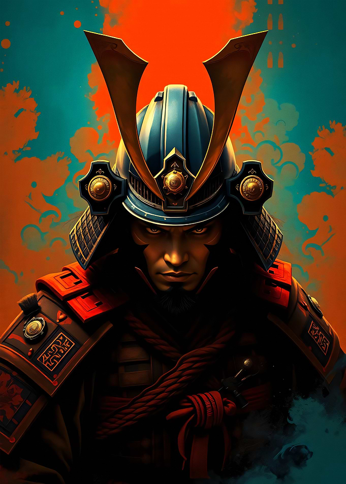 Samurai Warrior Portrait