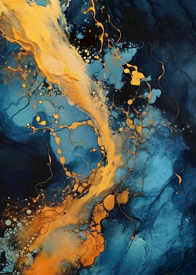 Celestial Flow Abstract Art