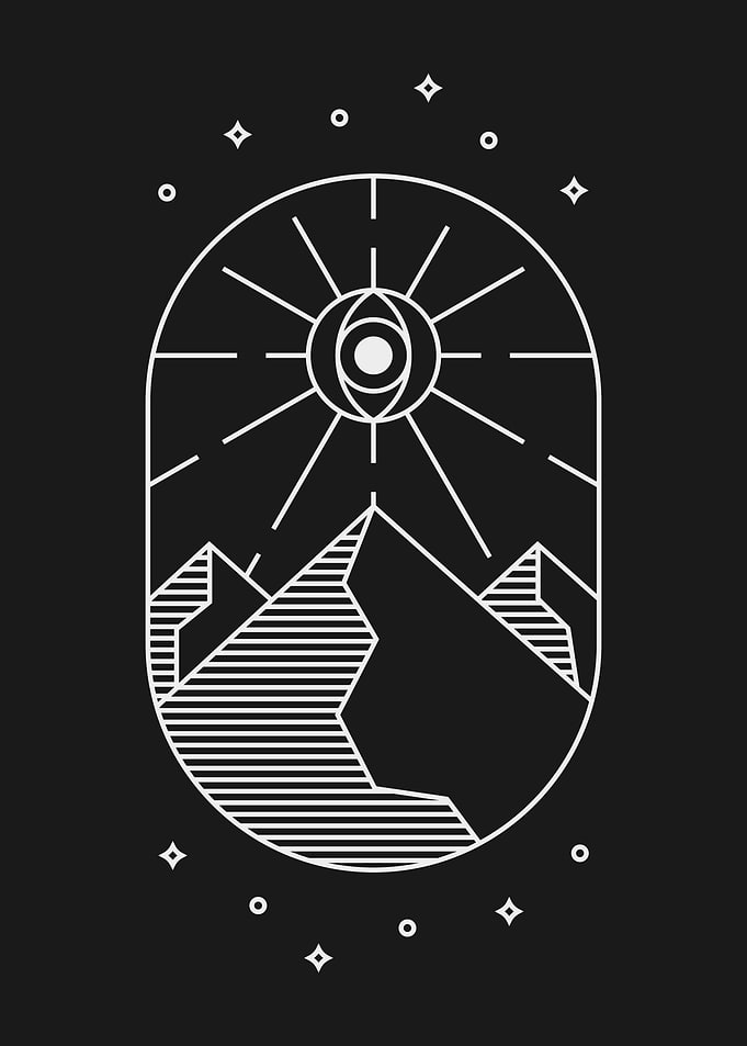 All-Seeing Mountain Sun Black