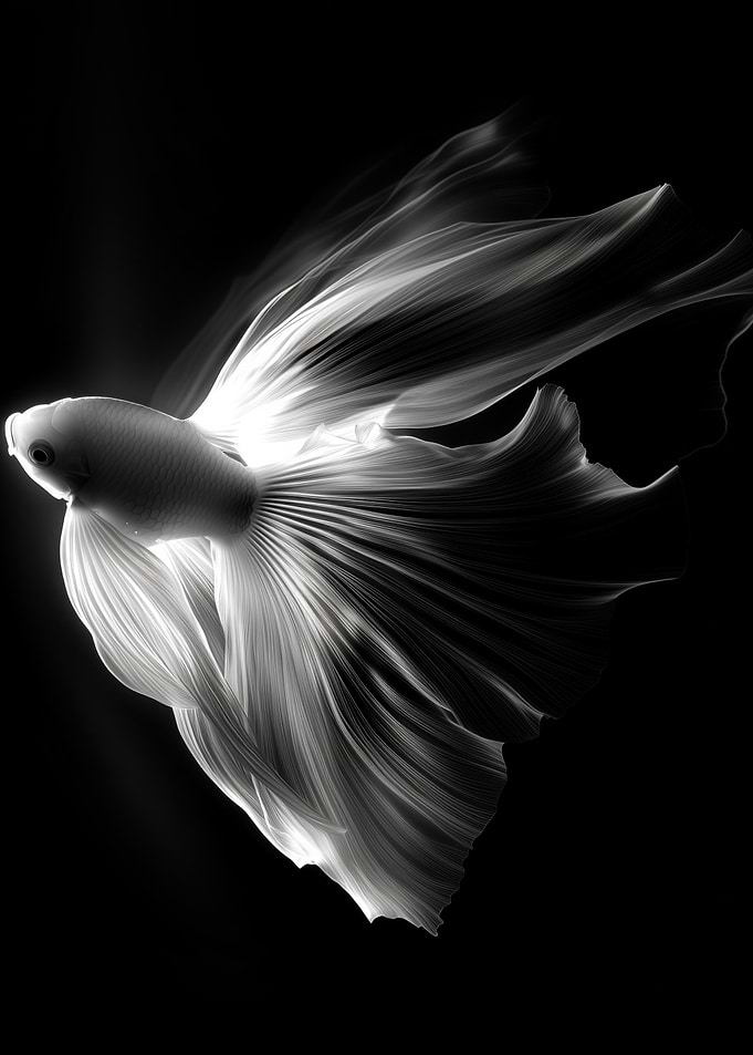 White Betta Fish