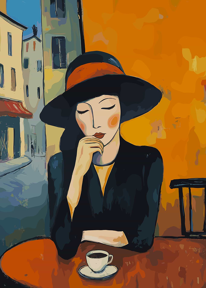 Woman in a Cafe