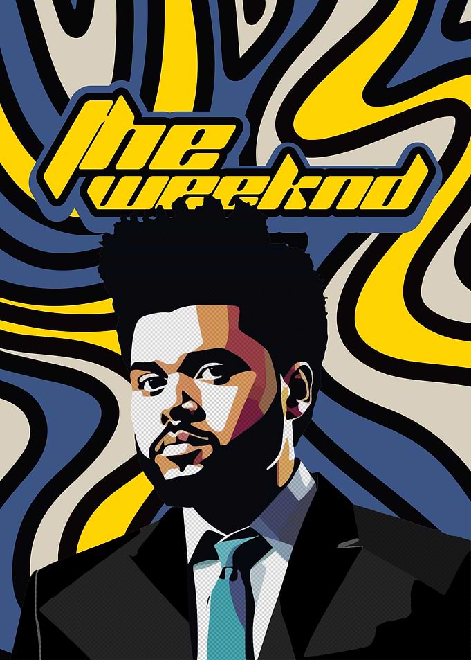 The Weeknd Pop Art Portrait