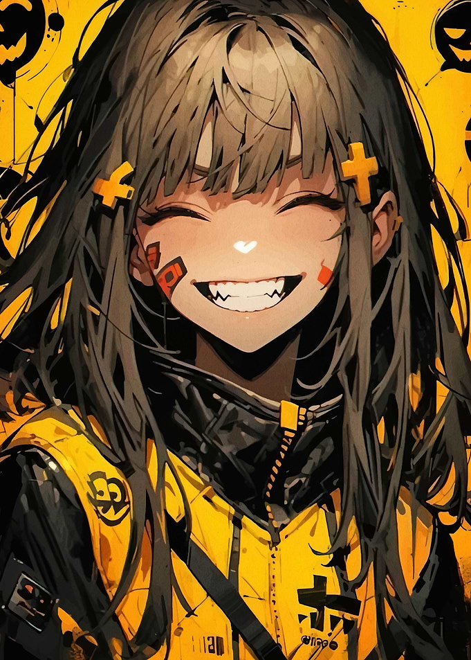 Smiling Anime Girl