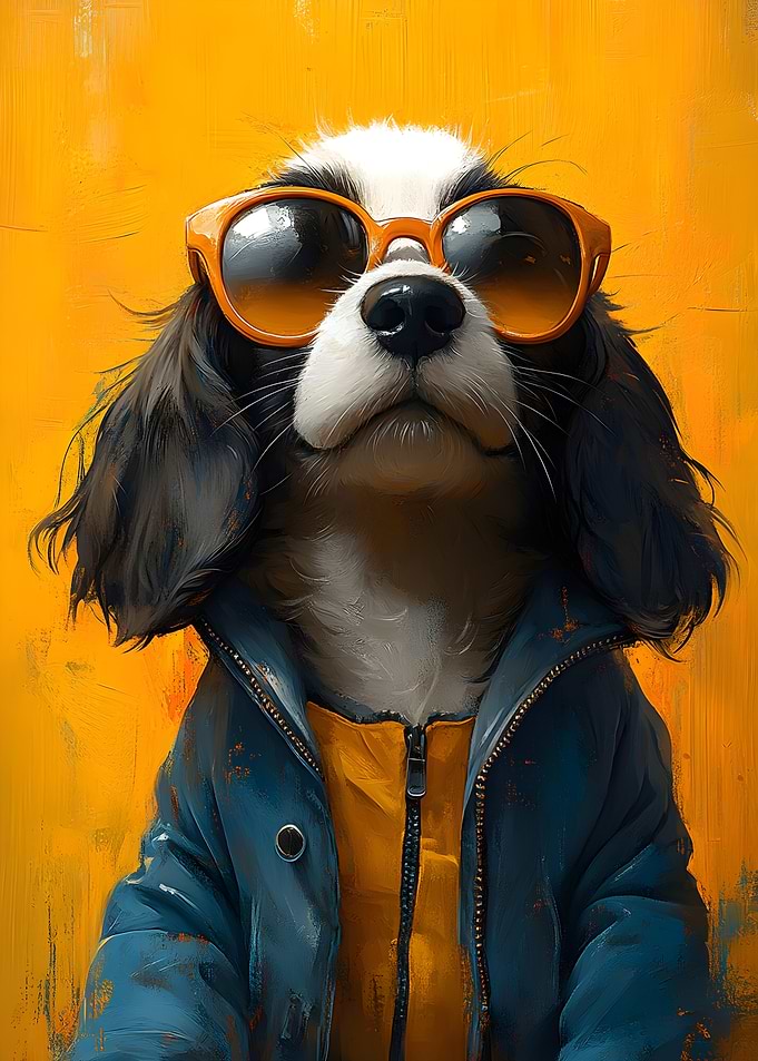Cool Dog in Sunglasses