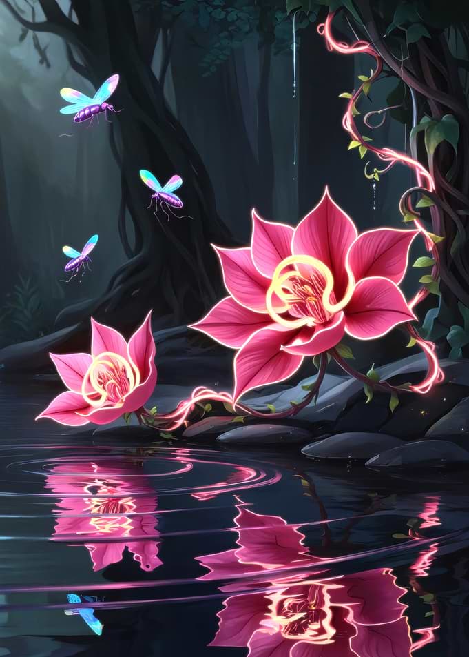 Mystical Lotus Flower of Wonder