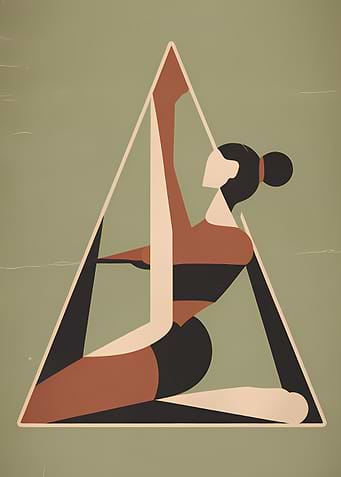 Abstrack Yoga Pose