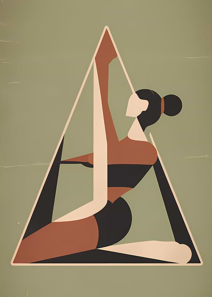 Abstrack Yoga Pose