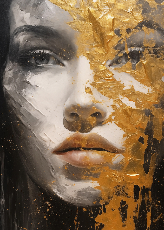 Women Golden Portrait