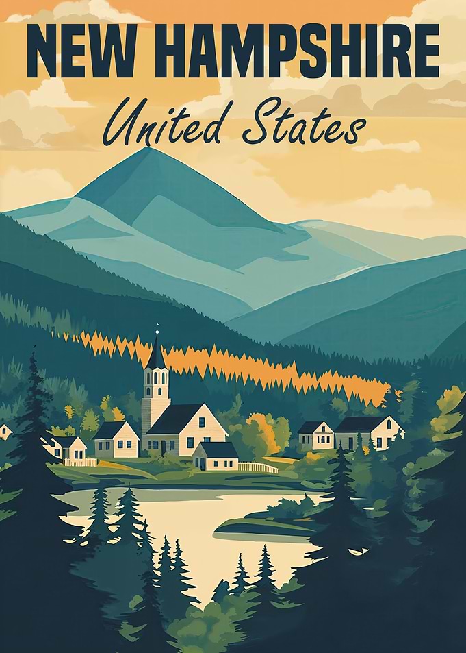 New Hampshire Landscape Poster