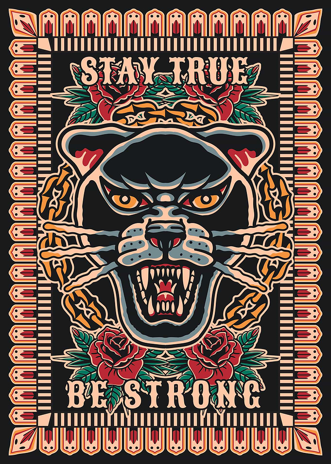 Panther Tattoo Design