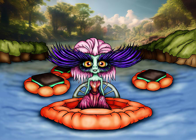 Surreal Fantasy Raft Ride