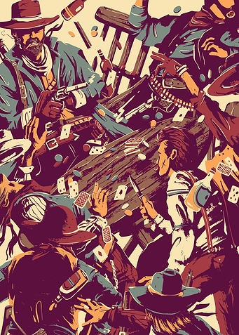 Wild West Poker Showdown