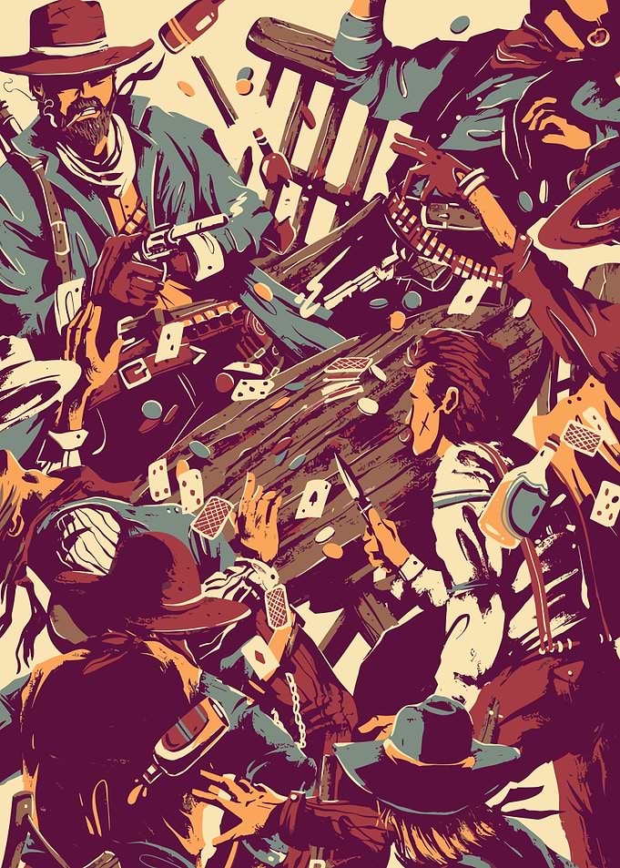 Wild West Poker Showdown